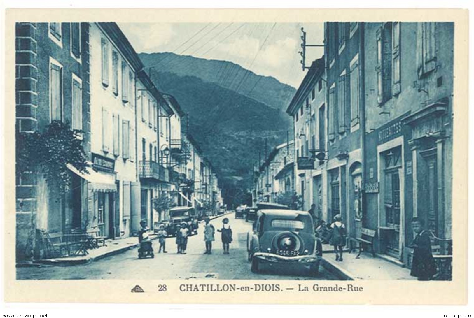 Cpa Drôme - Châtillon en Diois - La Grande rue