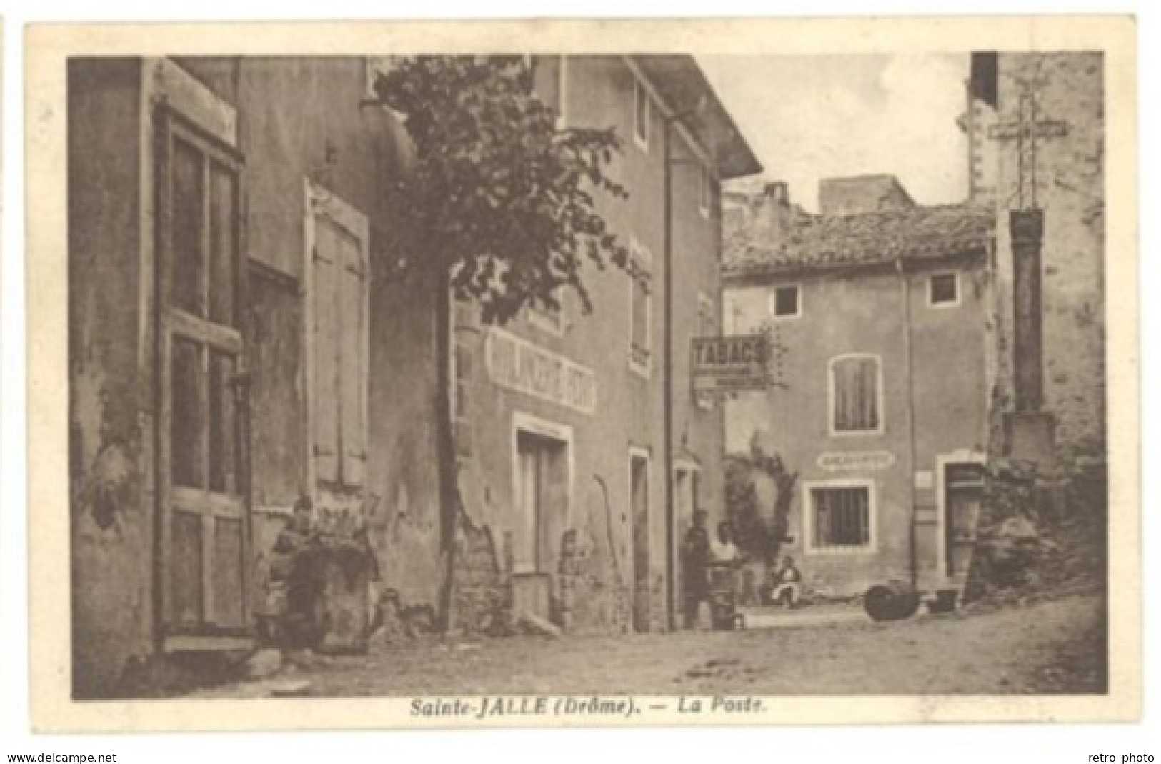 Cpa Drôme - Sainte-Jalle - La Poste
