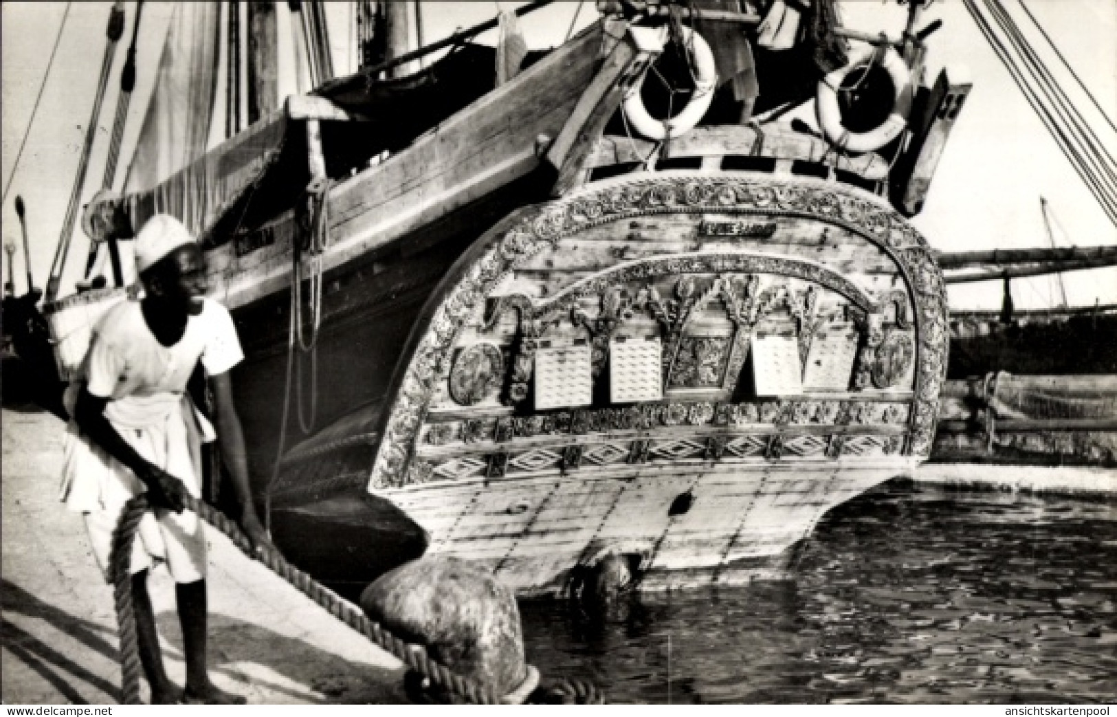 CPA Dschibuti Dschibuti, Arabische Dhau