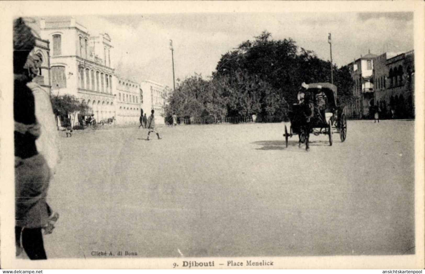 CPA Dschibuti Dschibuti, Place Menelick