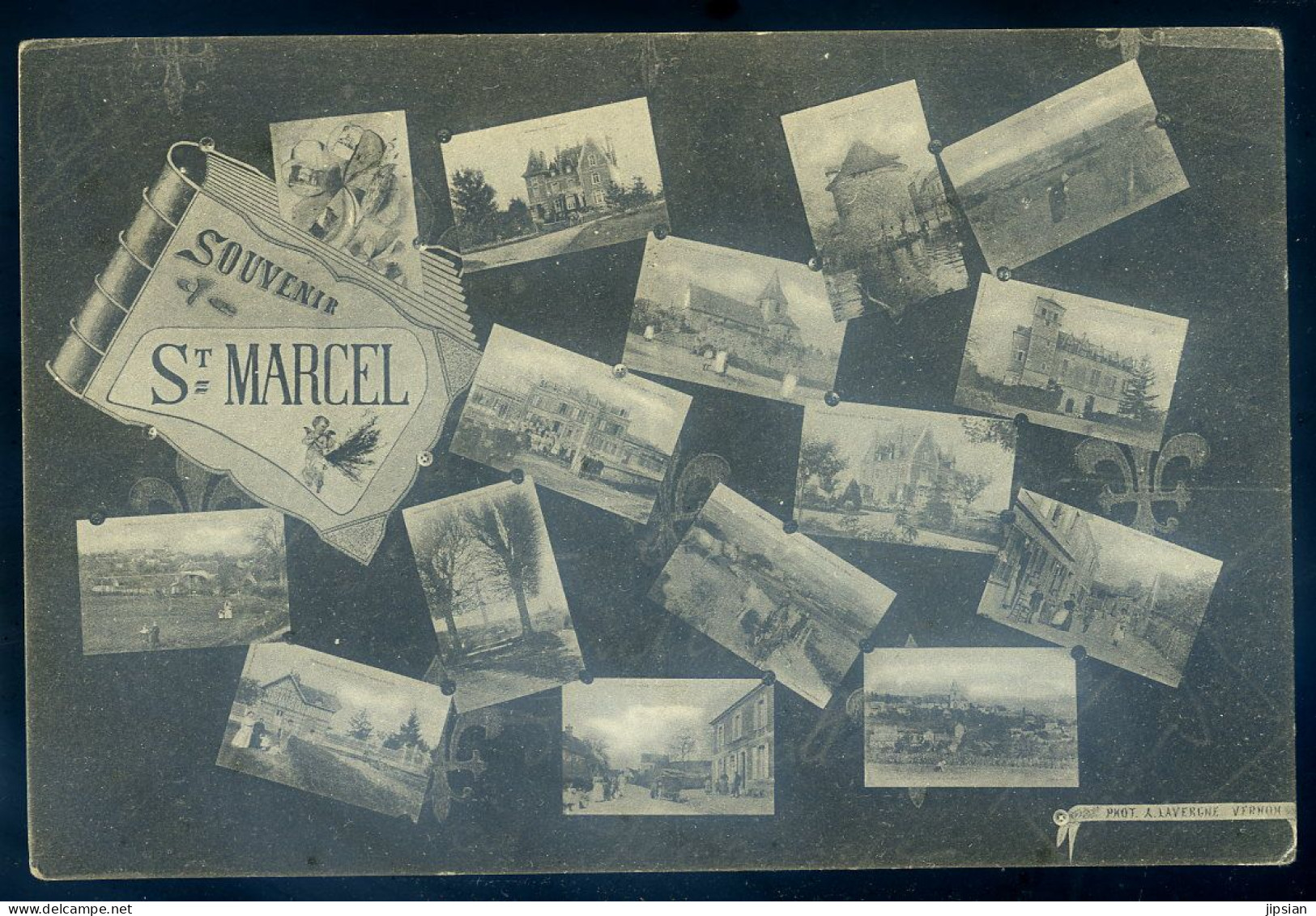 cpa du 13 Marseille Souvenir de St Marcel    JU25-68bis