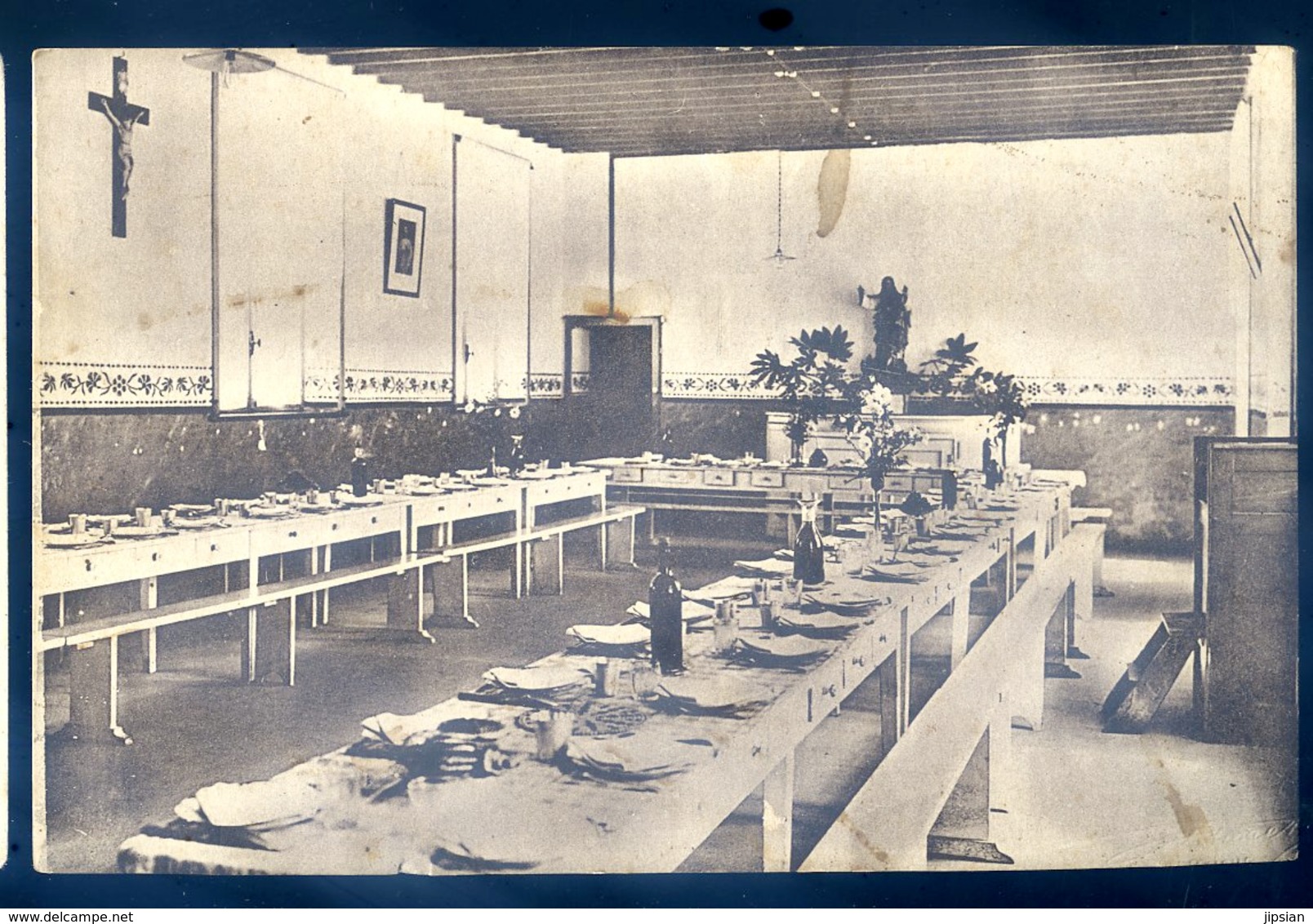 cpa du 22 Crehen pensionnat de l' Immaculée Conception le réfectoire  LZ98