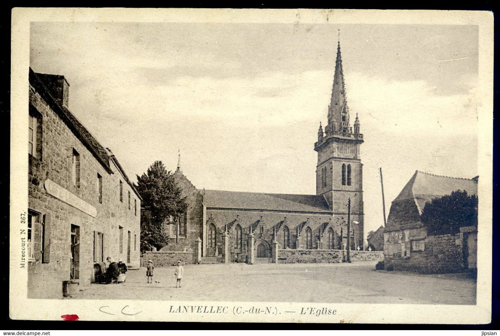 cpa du 22  Lanvellec , l' église      SPT21-57
