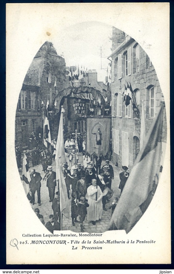 cpa du 22 Moncontour Fêtes de la Saint Mathurin à la Pencôte - la Procession    LZ104