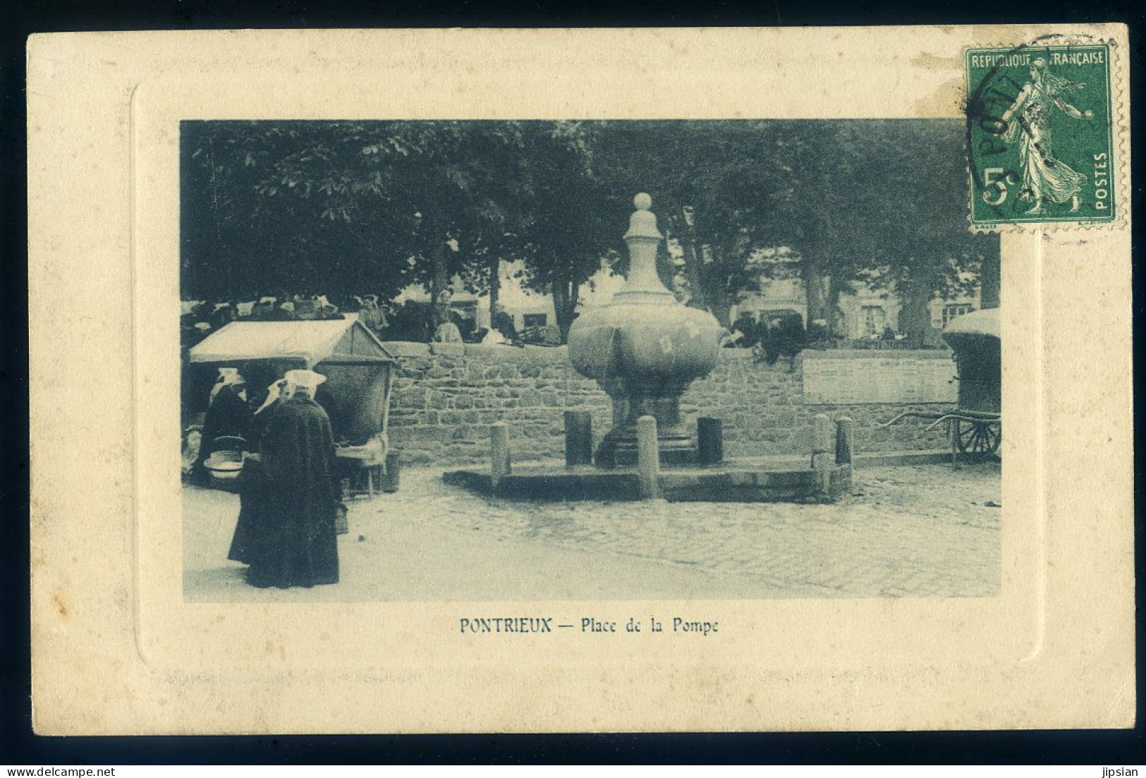 cpa du   22  Pontrieux  -- Place de la Pompe  FEV26-06
