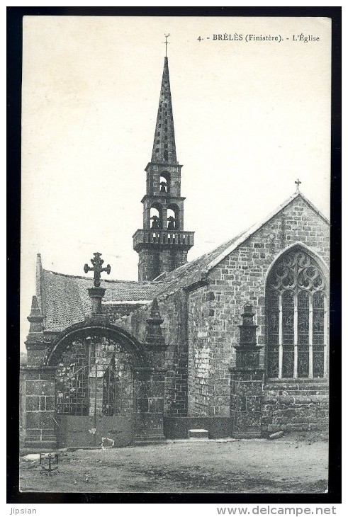 cpa du 29  Brélès l' église     ...  Ploudalmézeau   Brest   JUIA5