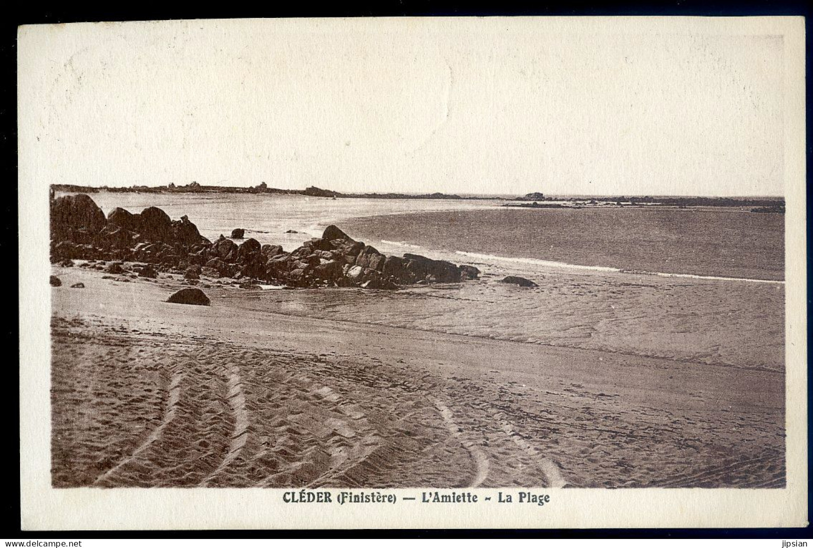 cpa du 29  -- Cleder - l' Amiette  , la plage   MAI24-15