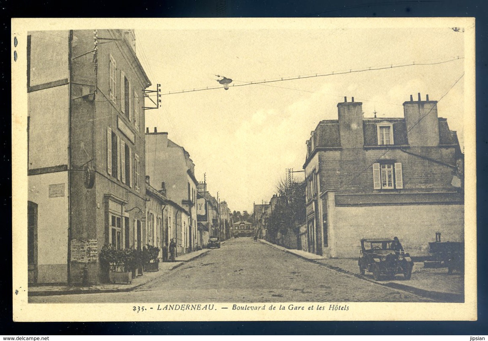 cpa du 29  Landerneau boulevard de la Gare et les Hôtels  DEC19-04