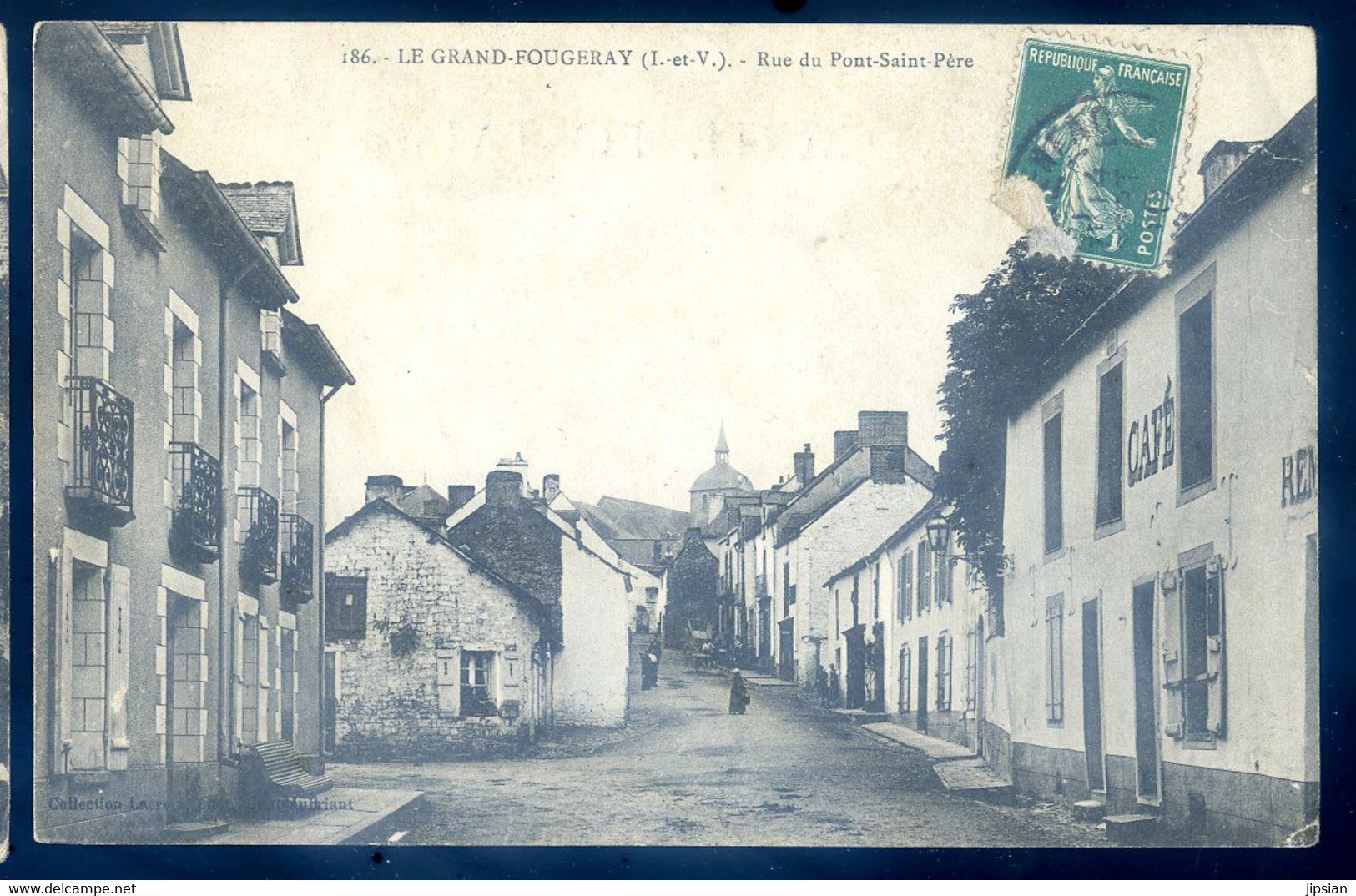 cpa du 35 Le Grand Fougeray -- rue du Pont Saint Père   NOV20-30