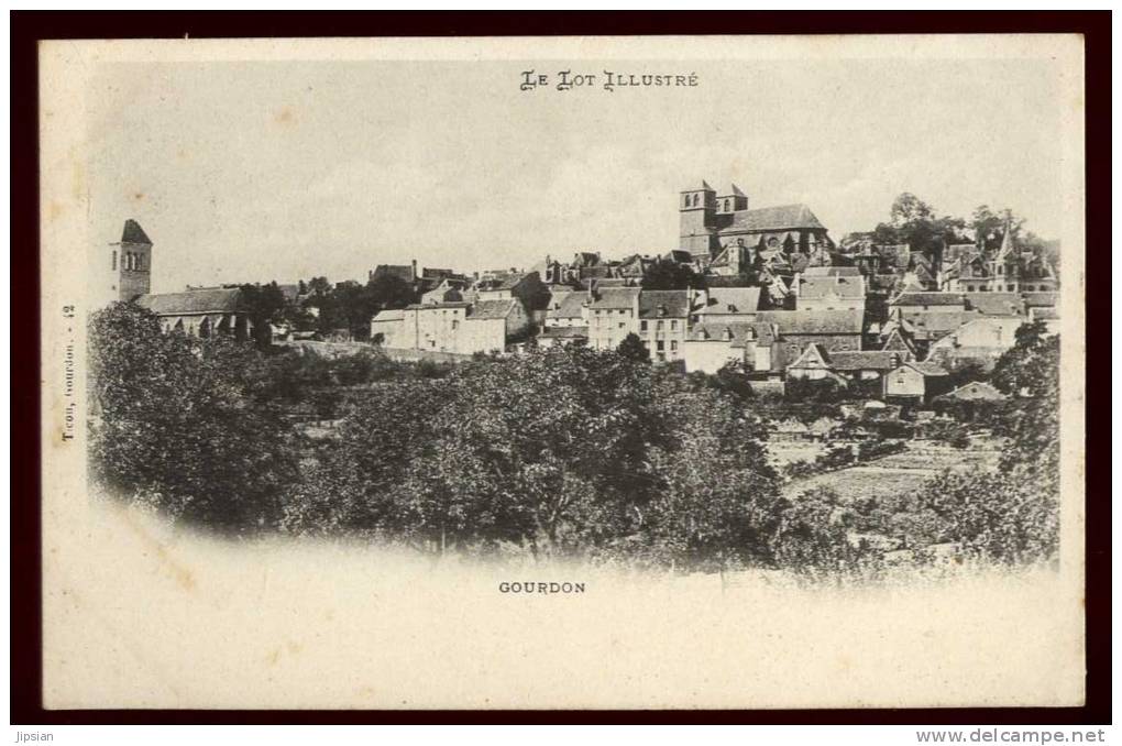 Cpa du  46  Gourdon  Le Lot illustré    LOK1