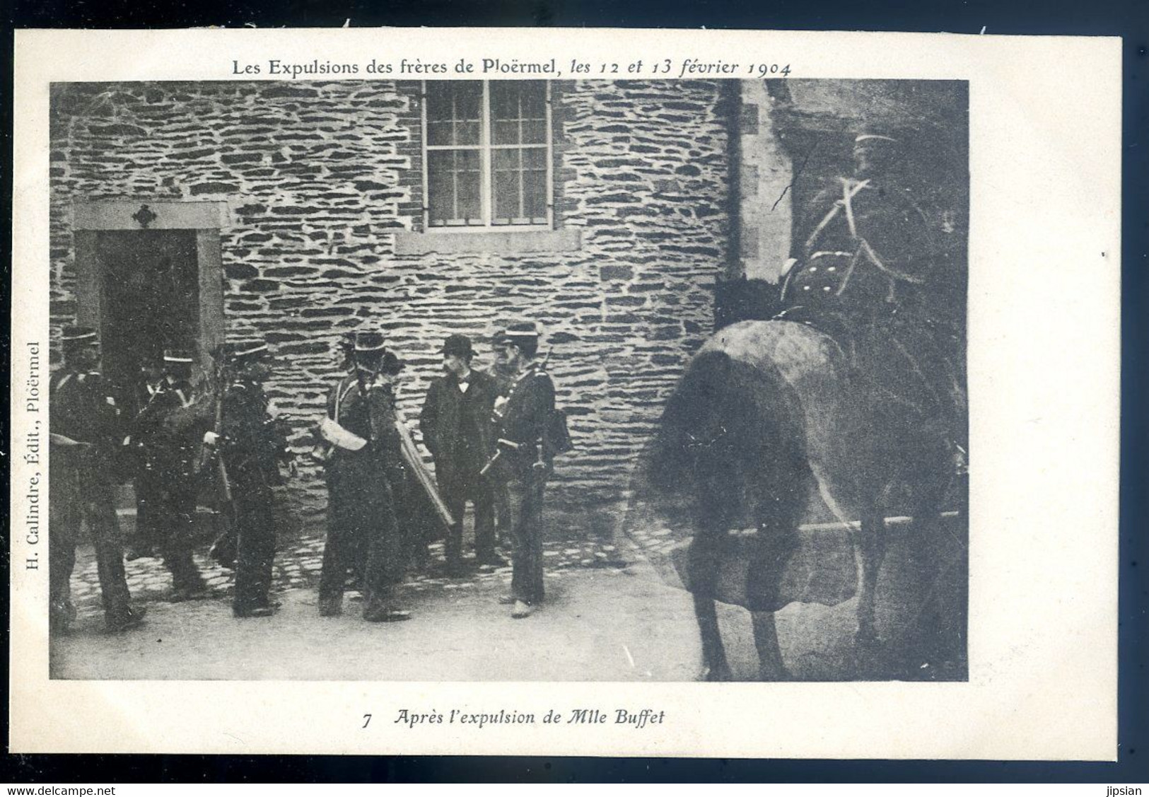 cpa du 56 Expulsion Frères Ploërmel 1904 après expulsion de  Mme Buffet   NOV20-67