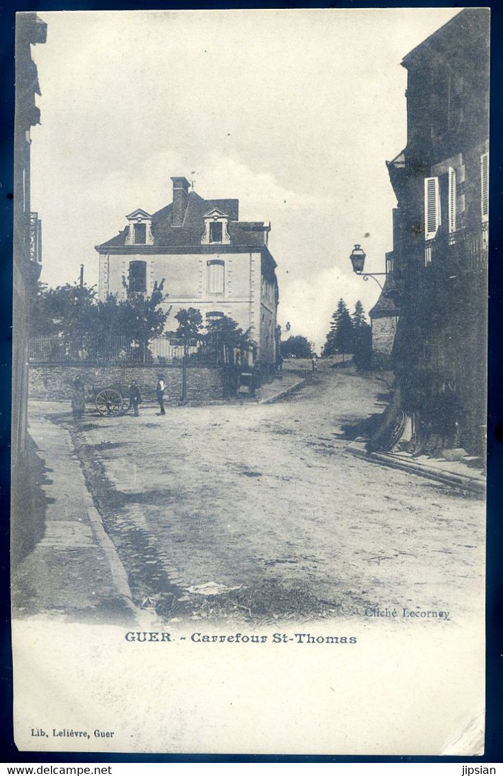 cpa du 56  Guer  Carrefour St Thomas      NOV20-81