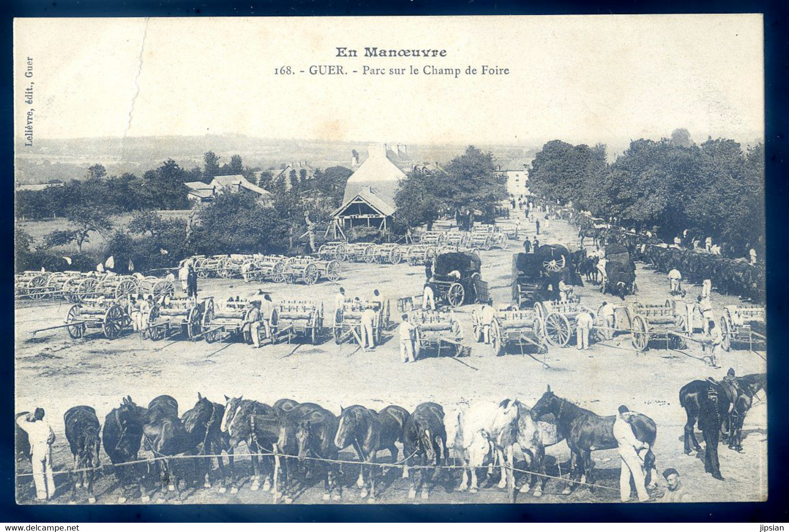 cpa du 56  Guer parc sur le Champ de Foire  NOV20-63