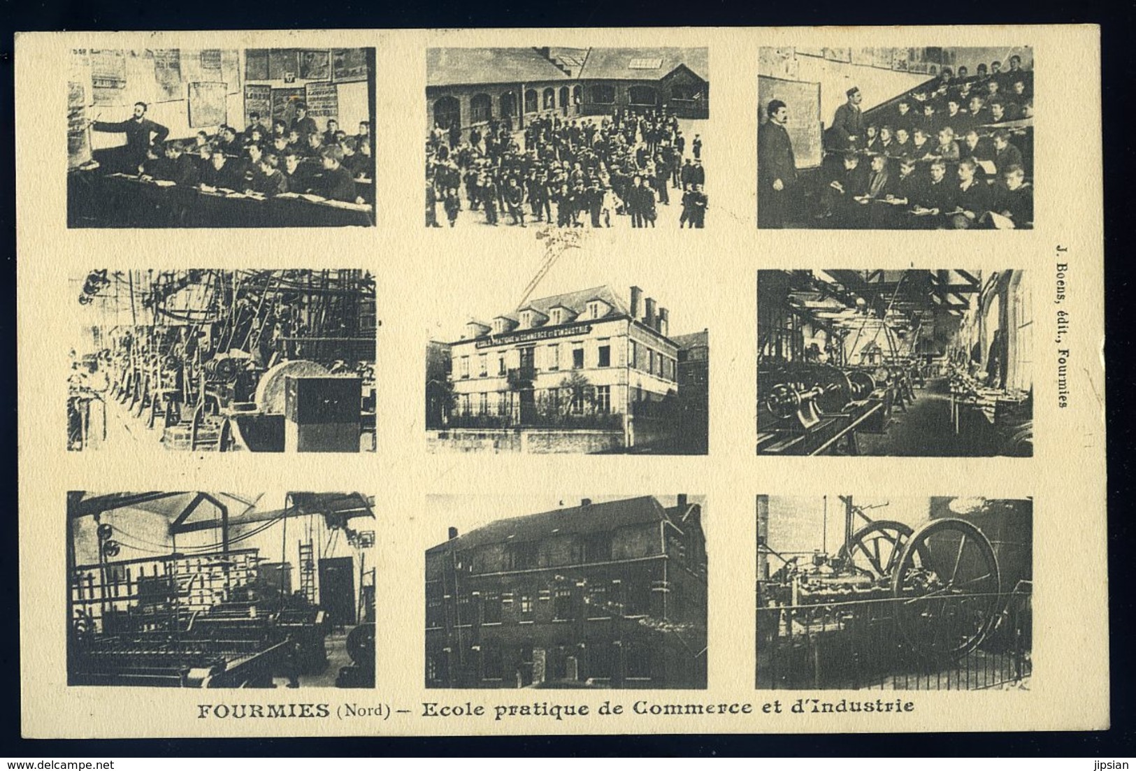cpa du 59  Fourmies  -- l' école pratique de Commerce et d' Industrie    GX39