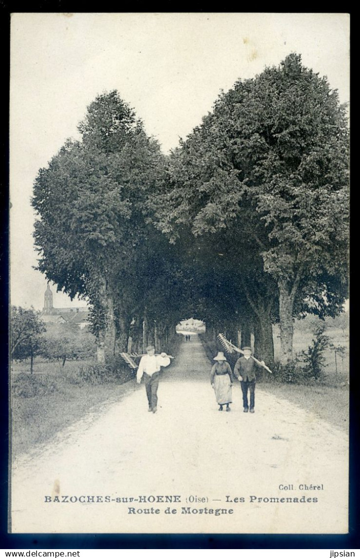 cpa du 61 Bazoches sur Hoene -- les promenades route de Mortagne  SEPT24-36