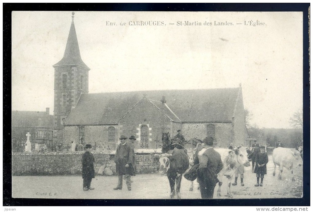 cpa   du 61  environs de Carrouges - St Martin des Landes  l' église  LIOB104