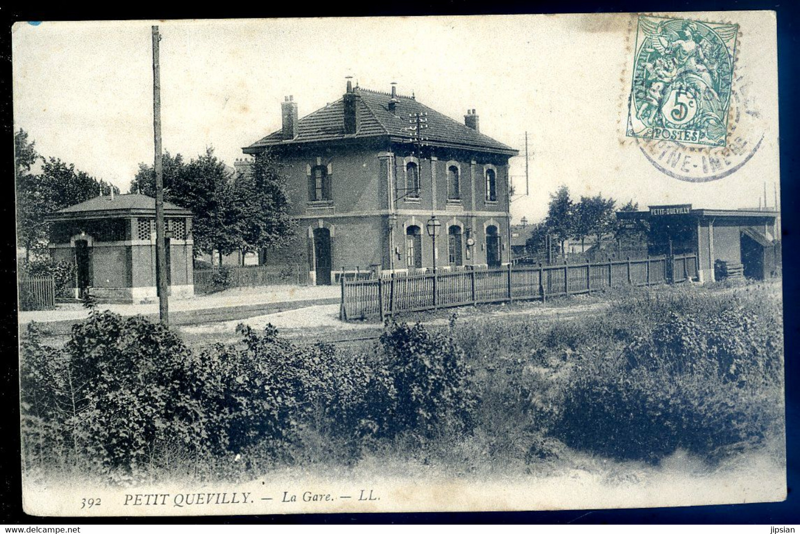 cpa du 76 Le Petit Quevilly -- la Gare FEV22-82