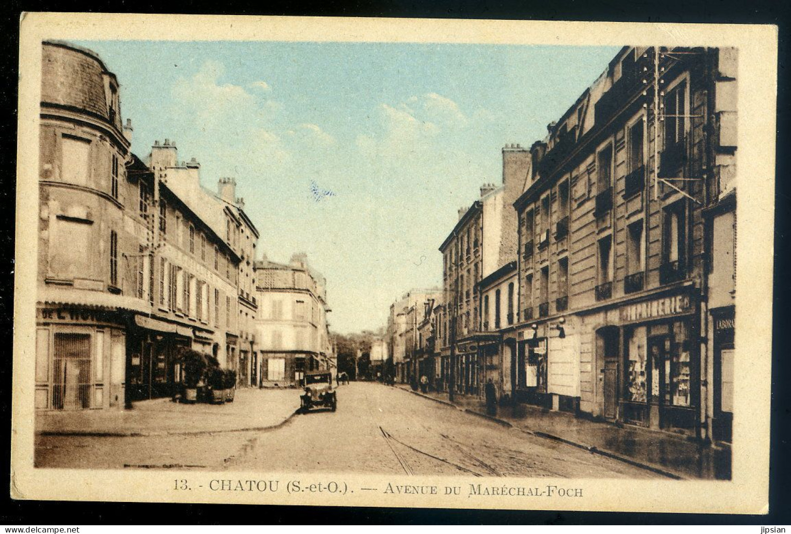 cpa du 78 Chatou - avenue du Maréchal Foch  JU25-18