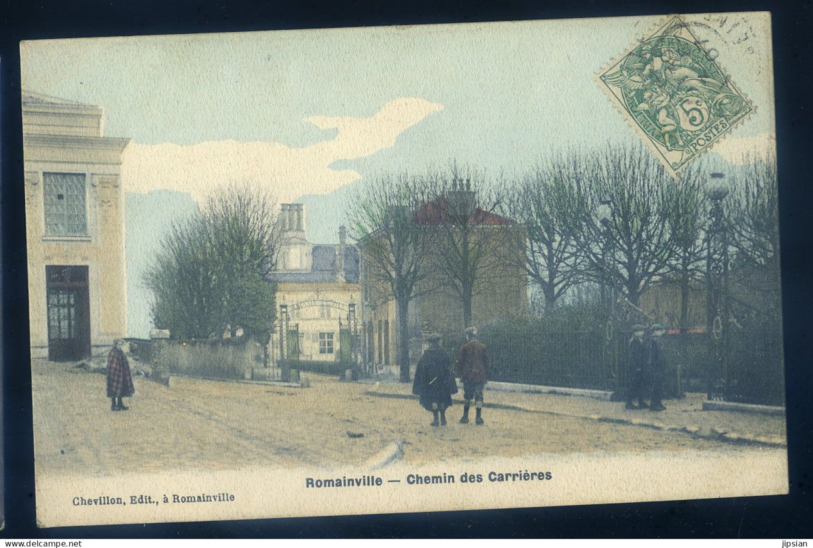 cpa du 93 Romainville - chemin des carrières   JU25-141