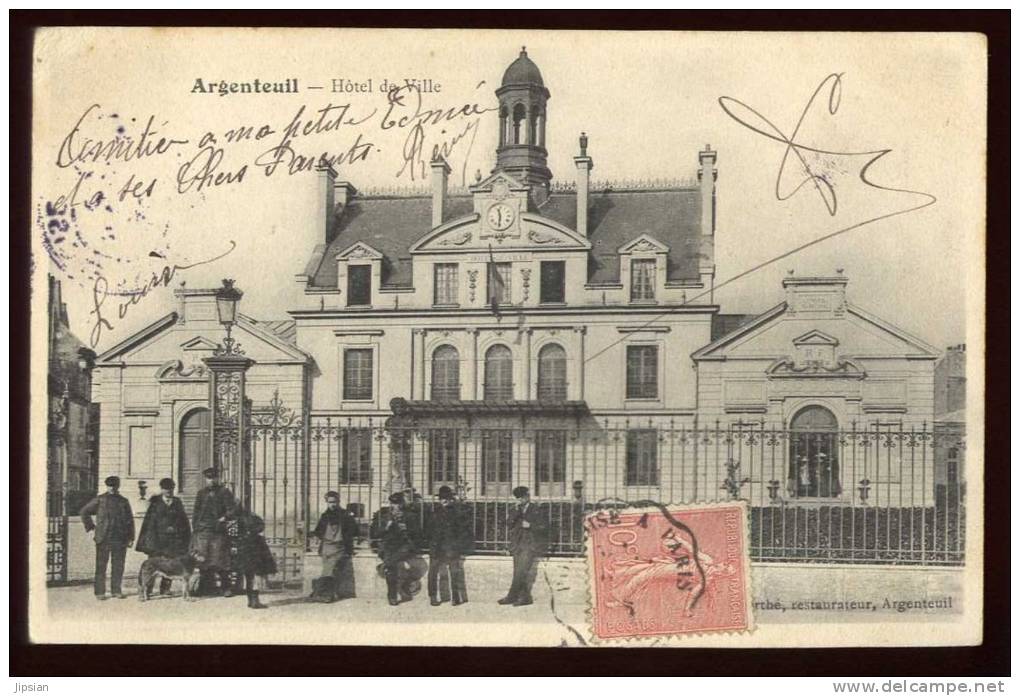 Cpa du 95 Argenteuil Hôtel de Ville    Arg24