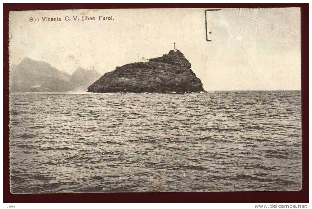 Cpa du Portugal Cap vert Cap verde Sao Vicente Ilheo Farol  Thor1