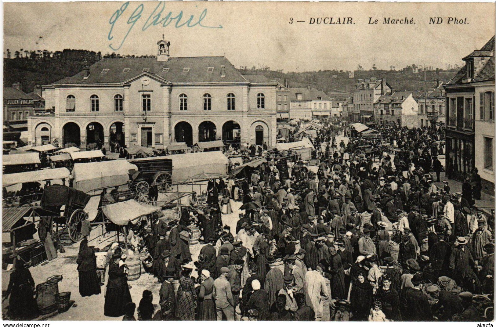CPA Duclair Le marché (1391841)