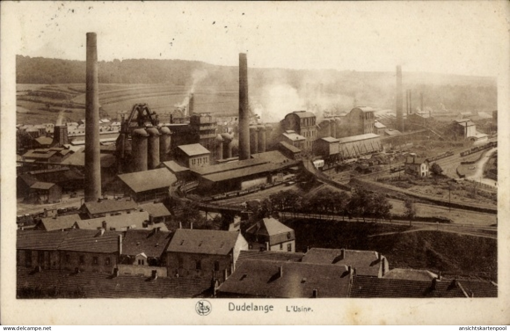 CPA Dudelange Düdelingen Luxemburg, Usine
