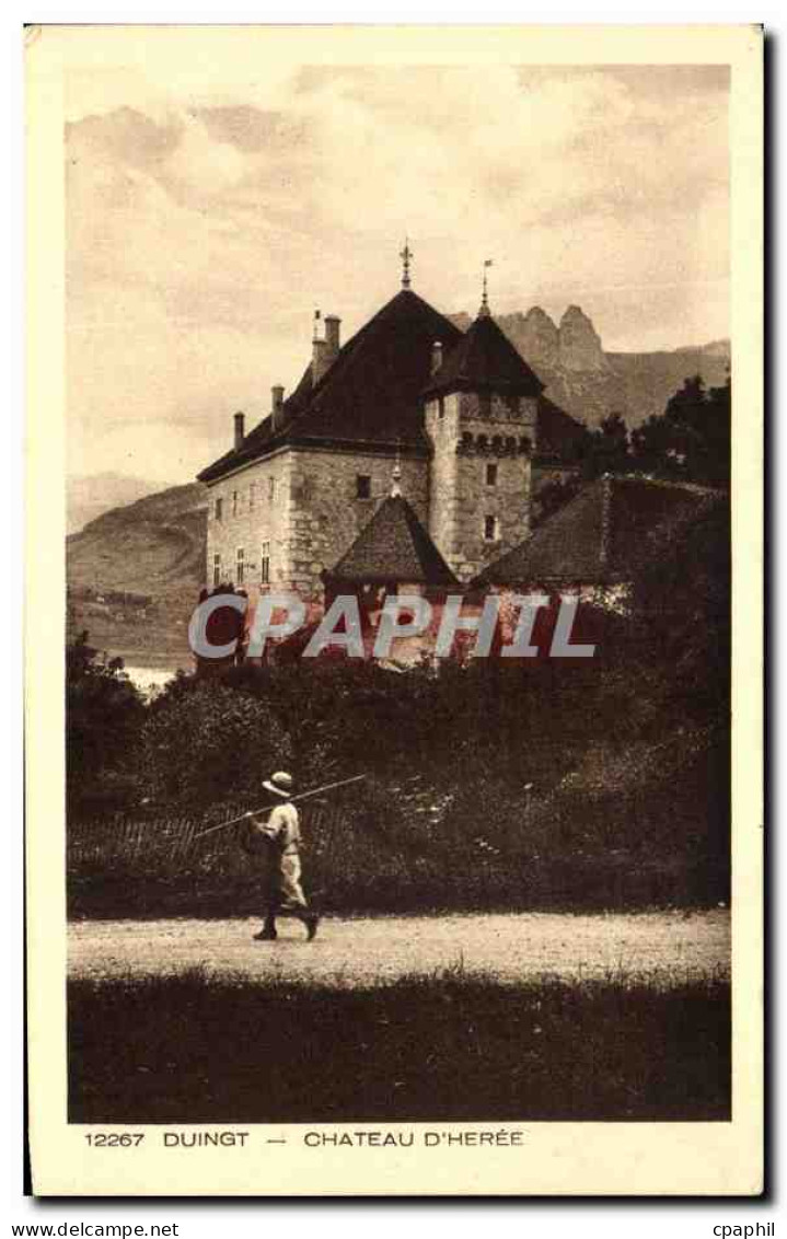CPA Duingt Chateau D'Heree Enfant