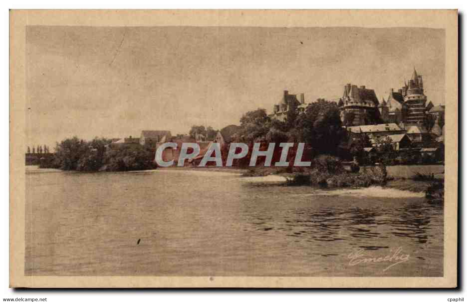 CPA Durtal Le loir et le chateau