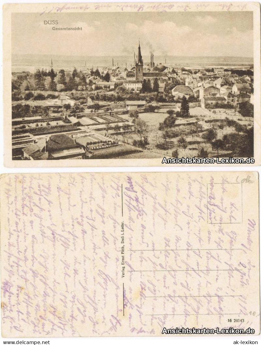 CPA Duß Dieuze Gesamtansicht 1917