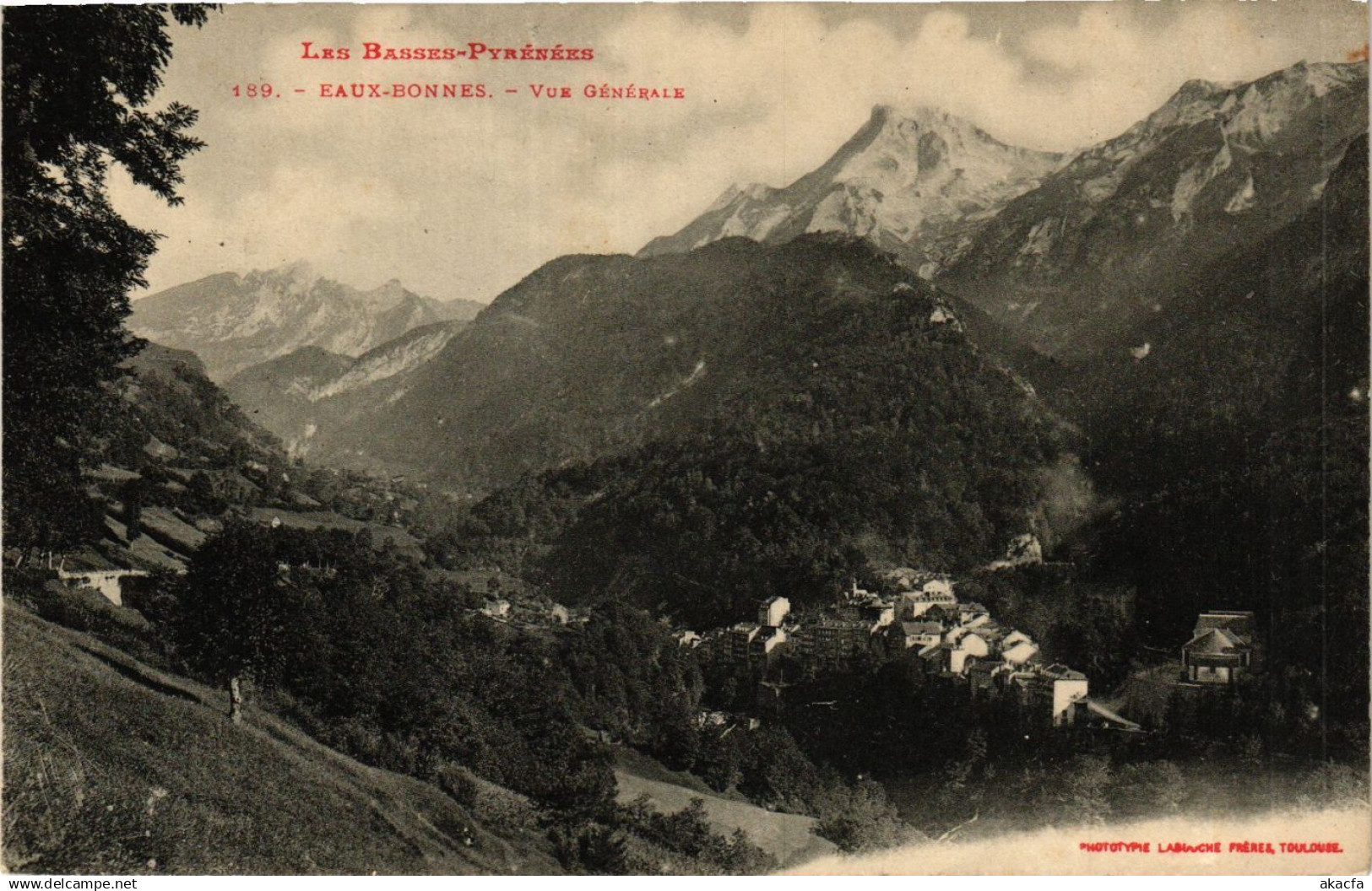 CPA EAUX-BONNES Vue générale (412088)