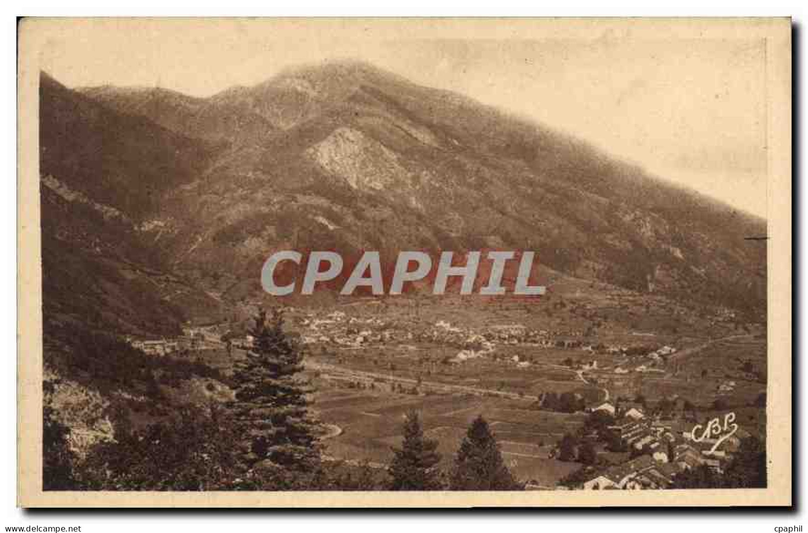 CPA Eaux Bonnes Vue sur Laruns