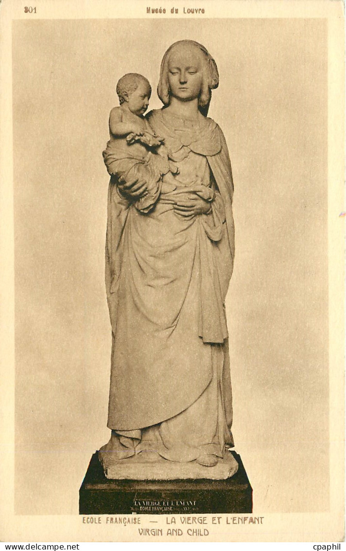 CPA Ecole Francise l vierge et l'Enfant virgin and child