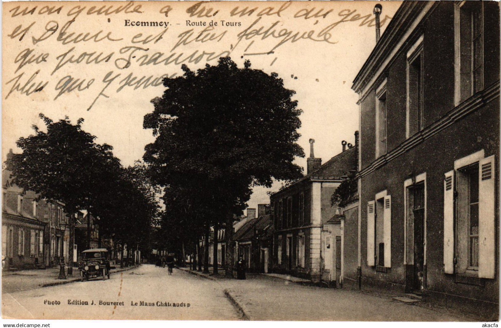 CPA Ecommoy Route de Tours (1429760)