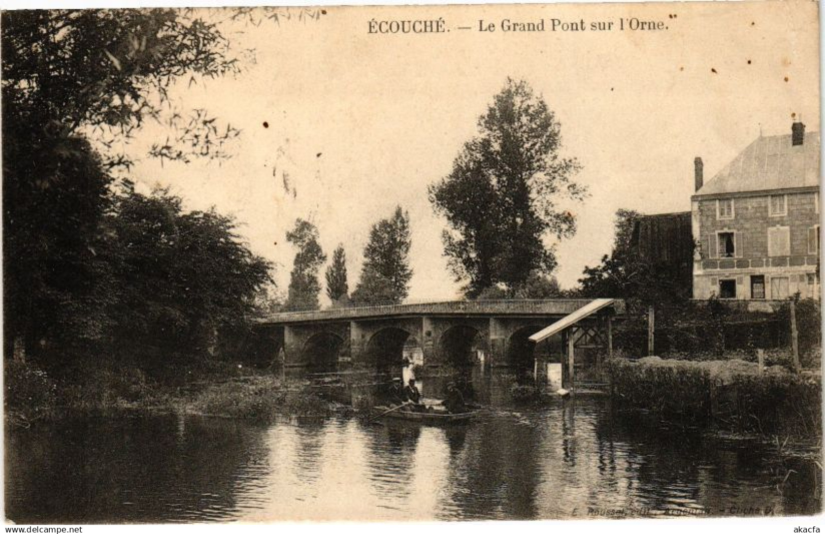 CPA ECOUCHE - Le grande pont sur (195633)