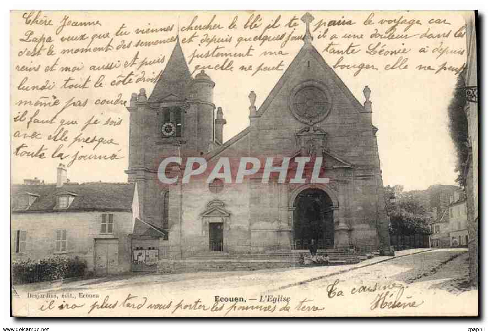 CPA Ecouen l'Eglise