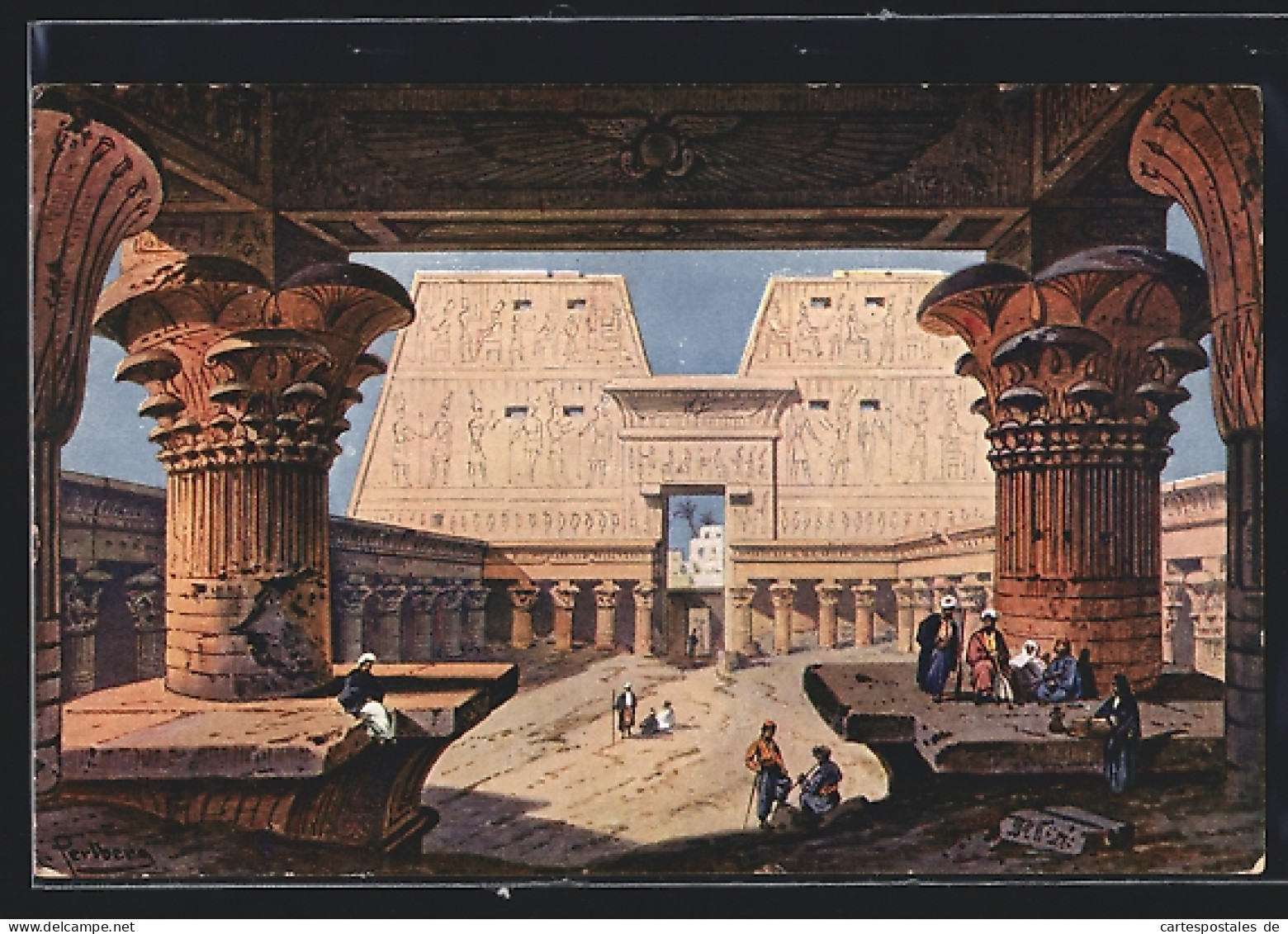 CPA Edfou, Temple d`Edfou