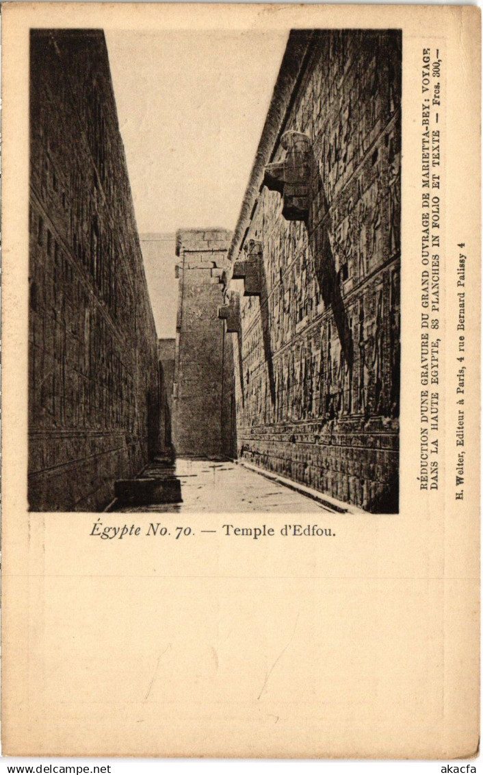 CPA EDFU Temple d'Edfou - Reliefs EGYPT (1325951)