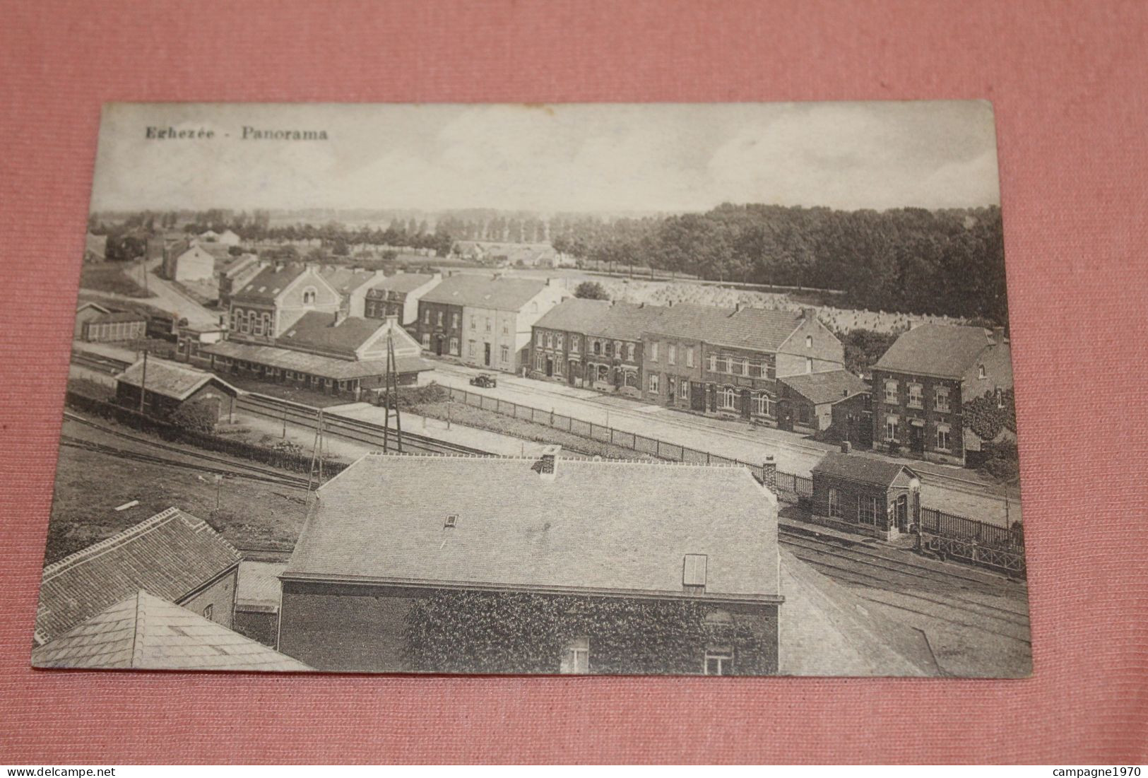 CPA - EGHEZEE ( NAMUR ) - PANORAMA ( VUE SUR LA GARE ) - 1927