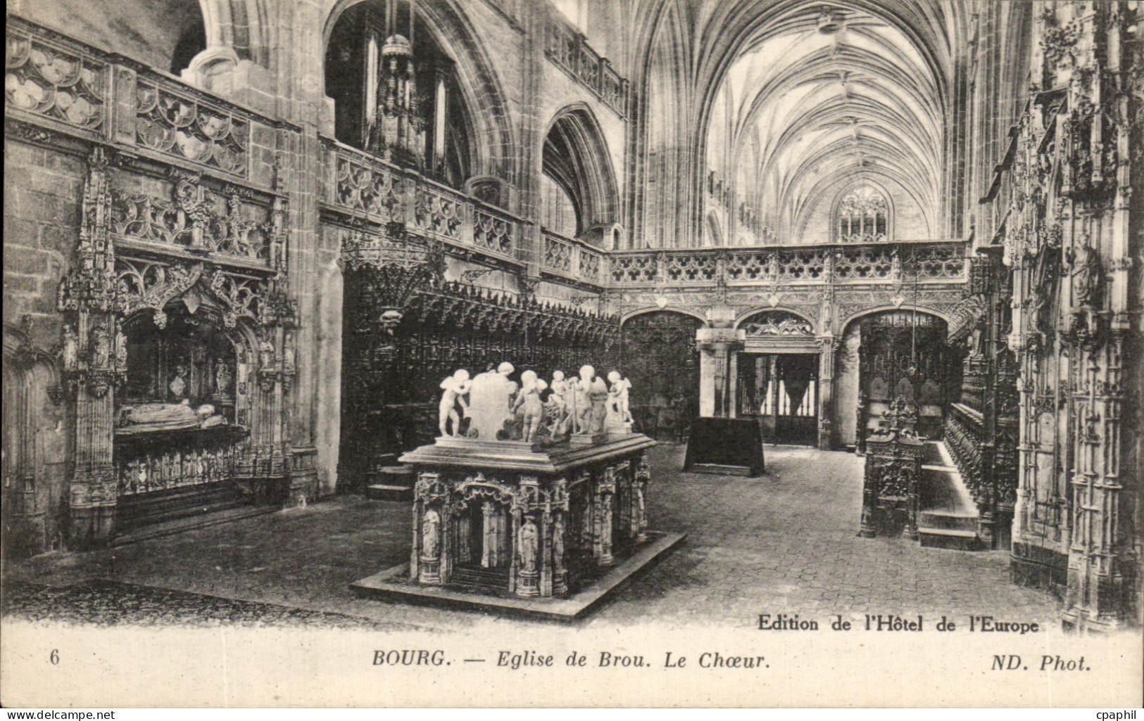 CPA Eglise de Brou Figure Le Choeur
