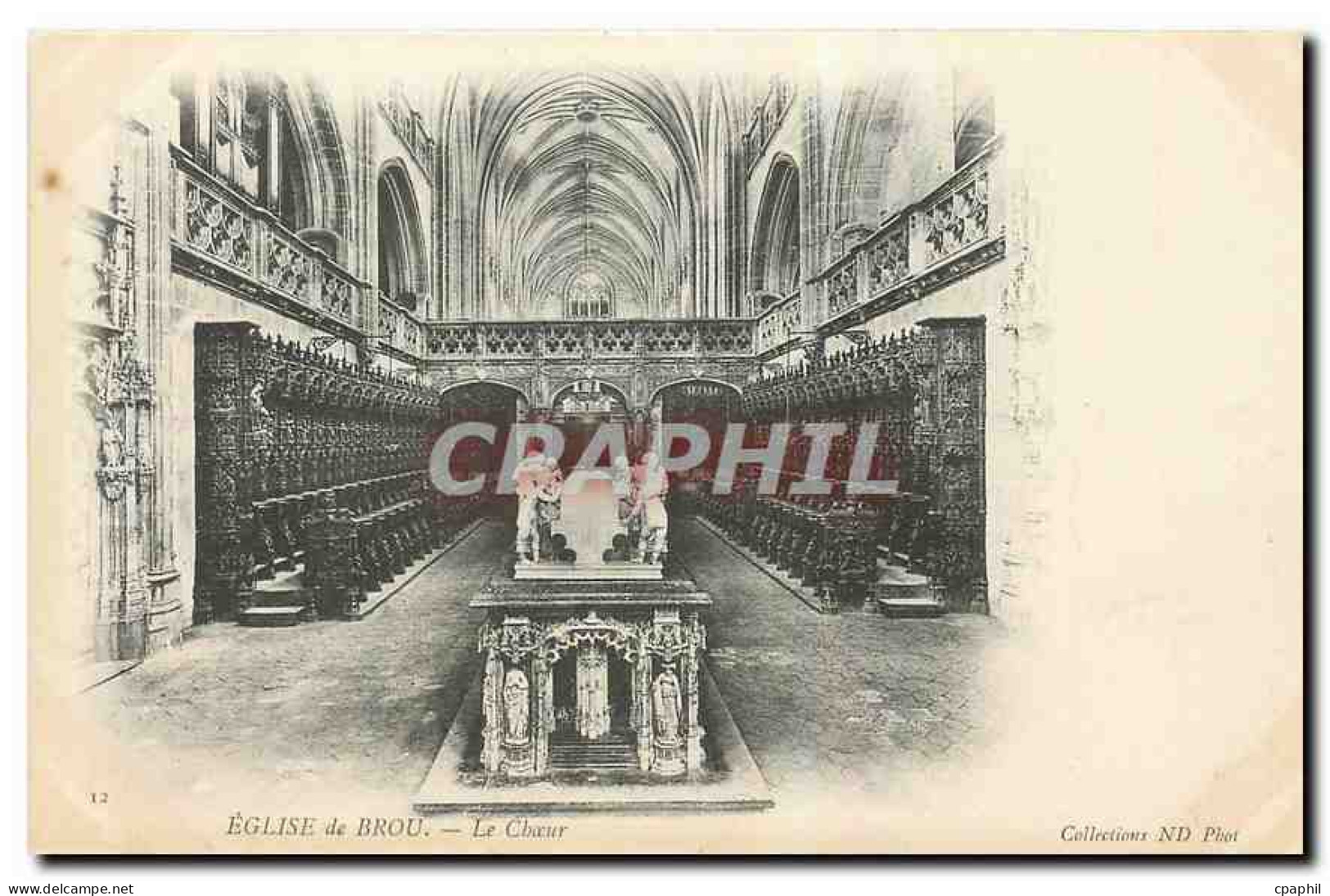 CPA Eglise de Brou Le Choeur