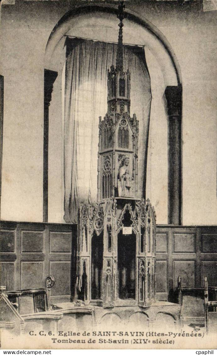 CPA Eglise de Saint Savin Tombeau de St Savin