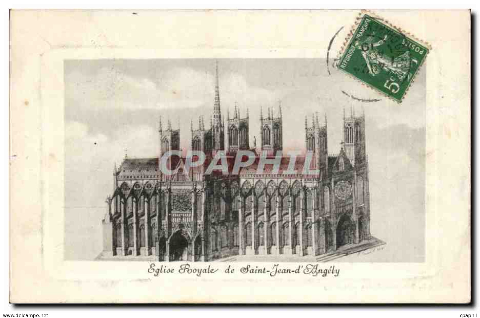 CPA Eglise royale de Saint Jean d'Angely