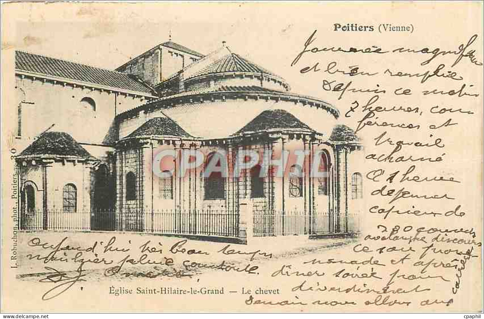 CPA Eglise Saint Hilaire le Grand Carte 1900