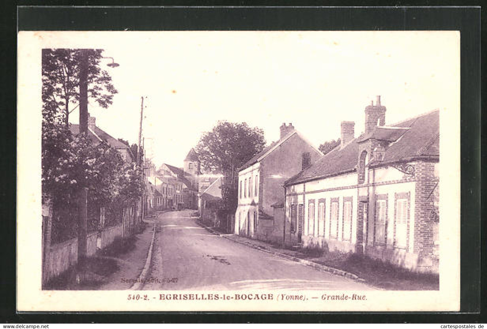 CPA Egriselles-le-Bocage, Grande Rue
