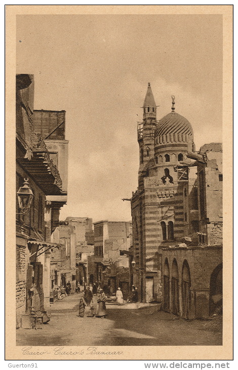 ( CPA EGYPTE )  CAIRO  /  Cairo, Bazaar  -