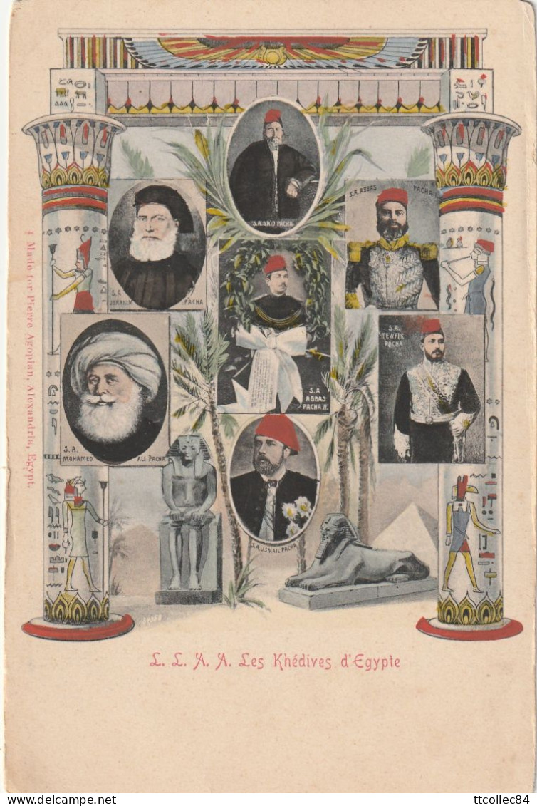 CPA-EGYPTE-EGYPT-Les Khédives d'Egypte