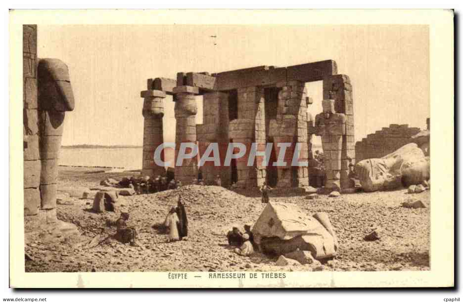 CPA Egypte Ramesseum De Thebes Egypt Egypte