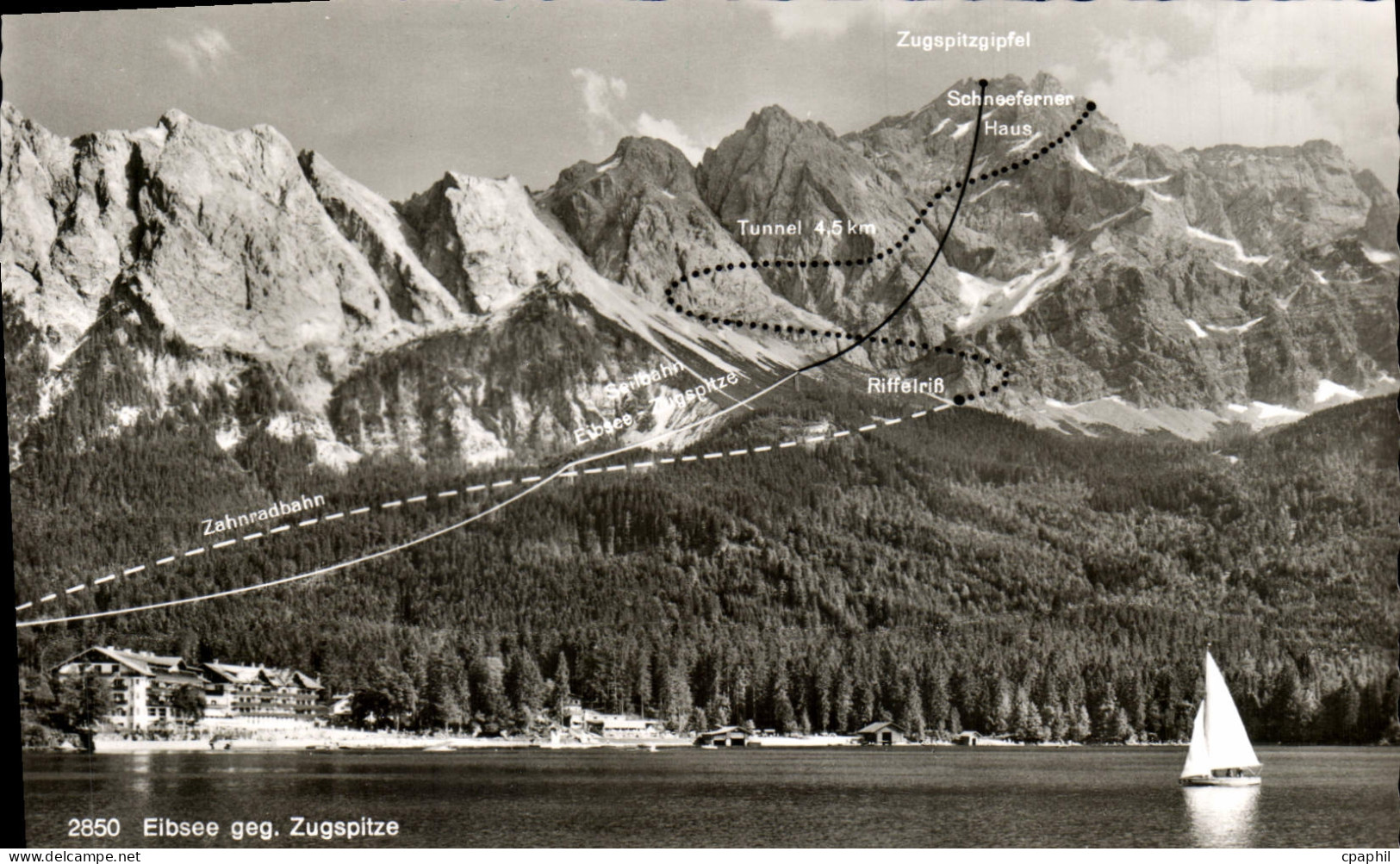 CPA Eibsee geg Zugspitze
