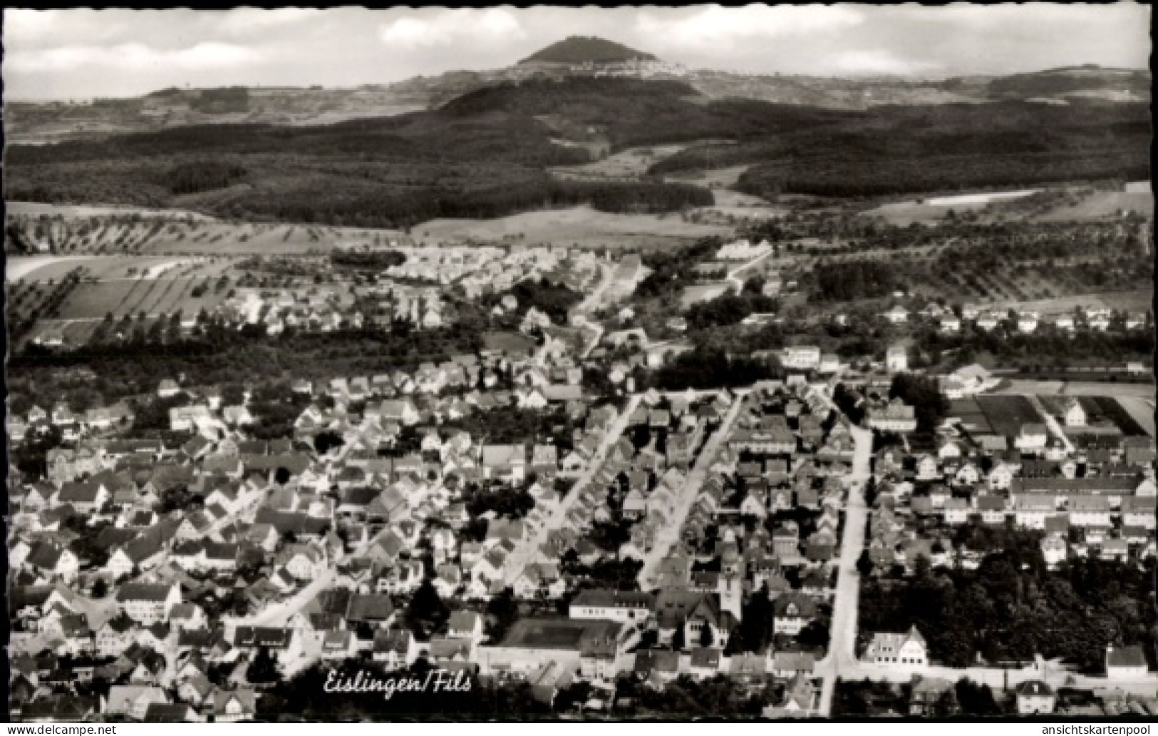 CPA Eislingen an der Fils Württemberg, Fliegeraufnahme